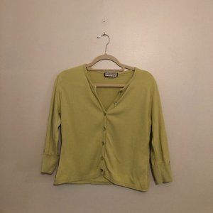 The Great American Sweater Green Cardigan
